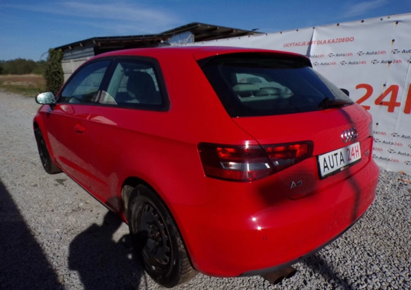 Audi A3 cena 17900 przebieg: 242000, rok produkcji 2012 z Sompolno małe 191